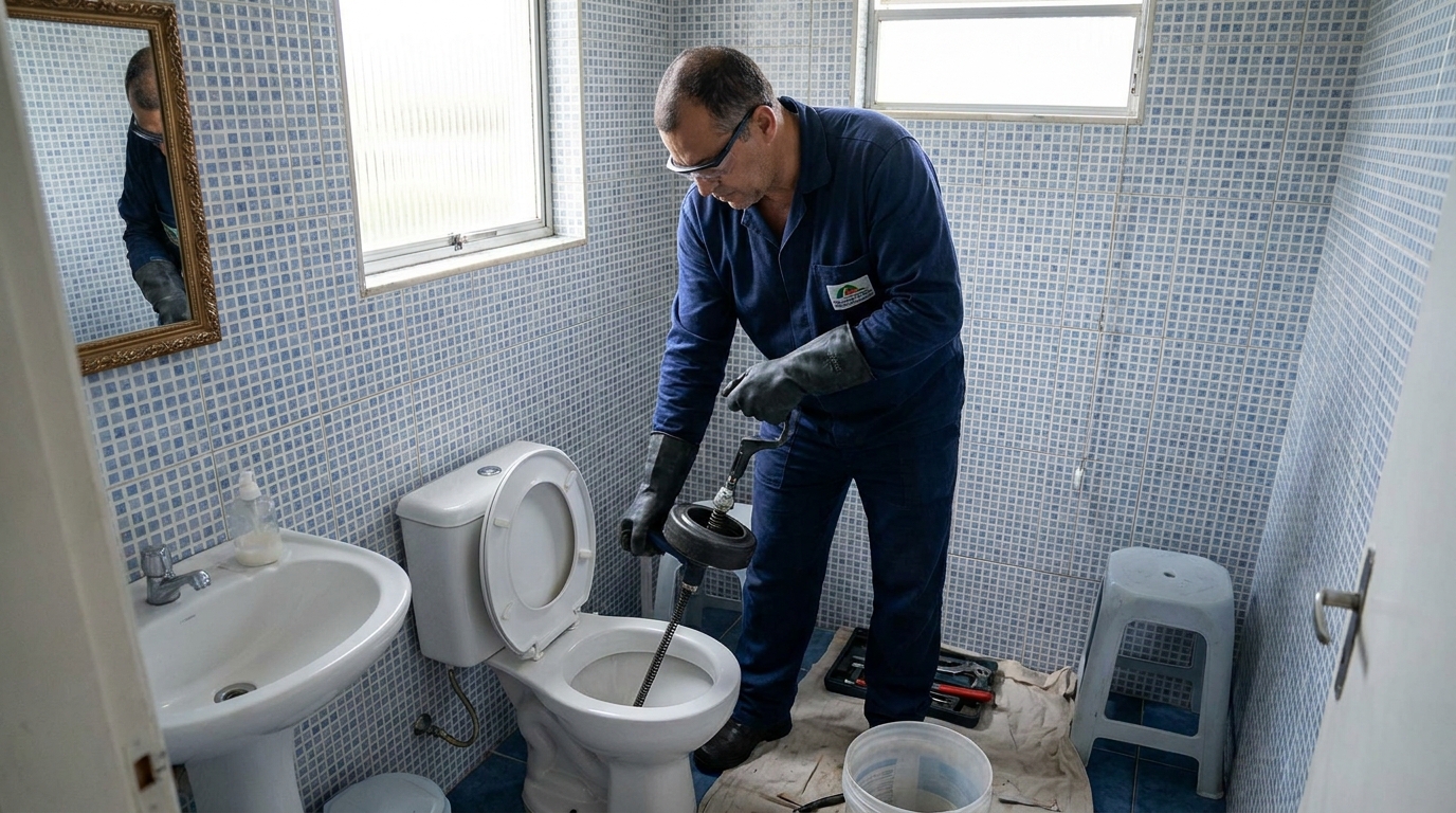 Desentupimento de vaso profissional em São José dos Campos‑SP