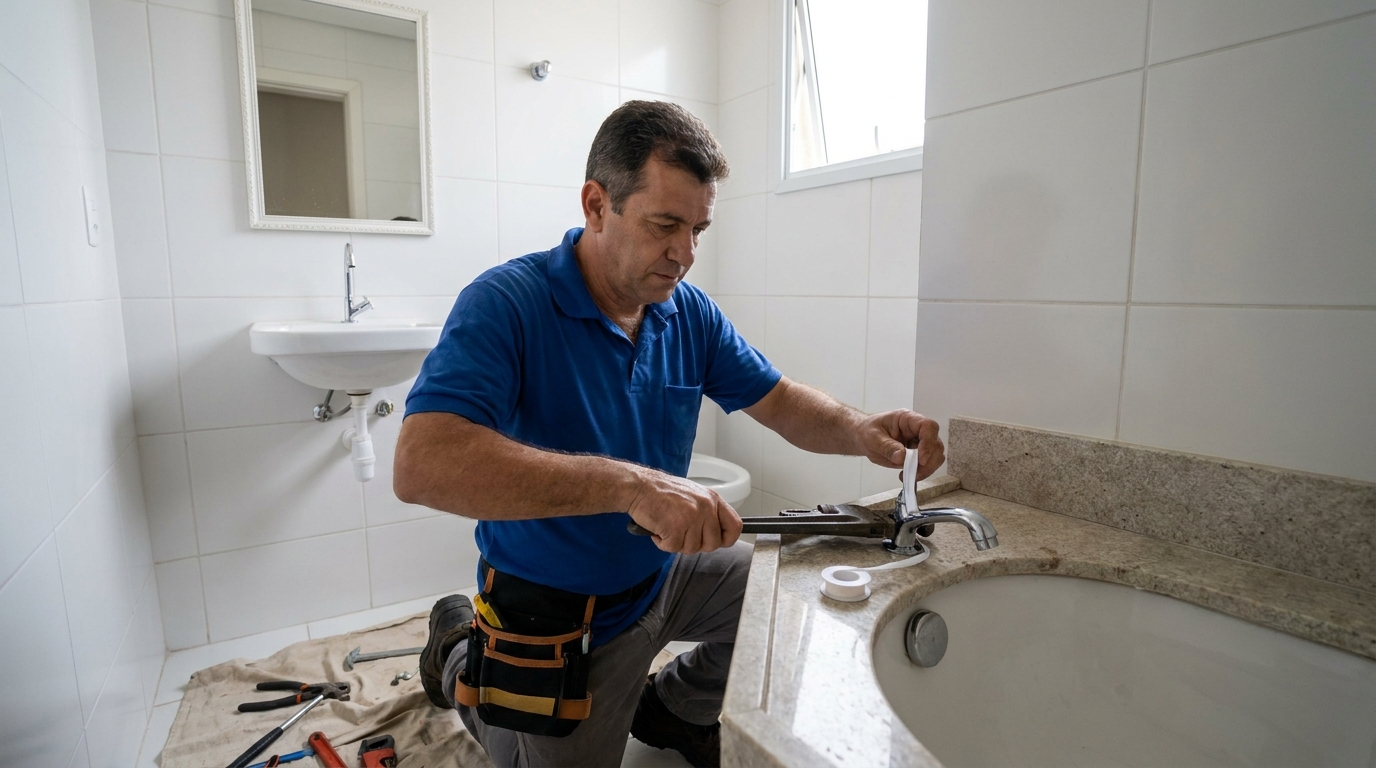 Instalação de torneira de cozinha em São José dos Campos‑SP